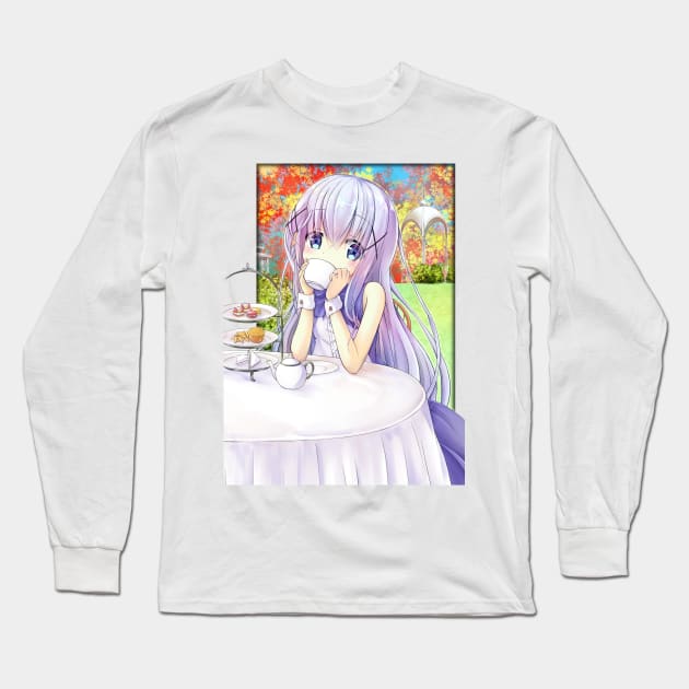 Chino Cute Long Sleeve T-Shirt by KokoroPopShop